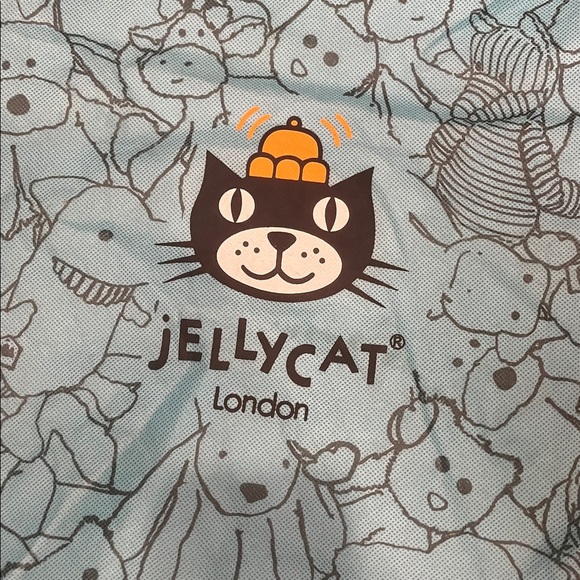 Jellycat London Teal Drawstring Dust Bag large 23x15.5” inches - Picture 2 of 10